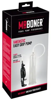 Mr. Boner Fantastic Easy Grip Intimate Vacuum Trainer, 26 cm, Transparent
