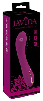 Javida Naduvajući Vibrator - Prilagodljivi Silikonski Intimni Uređaj, 21.1 cm