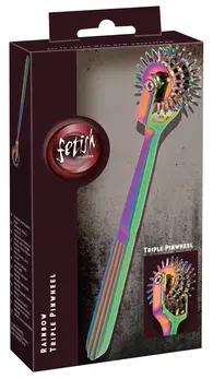 Fetish Collection Rainbow Trostruki Točkić Metalni Senzorni Alat 18.5 cm