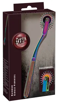 Fetish Collection Rainbow Pinwheel Metal Stimulation Tool 18.5cm