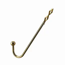 LOCKINK Gold Adjustable Stainless Steel Anal Hook - Versatile System