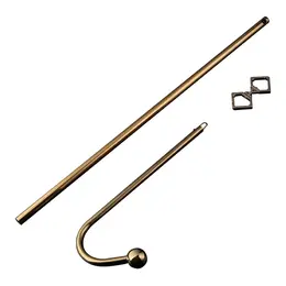 LOCKINK Gold Adjustable Stainless Steel Anal Hook - Versatile System