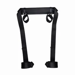 LOCKINK Adjustable Leg Spreader Black - Comfort Foam Lined Bondage Bar
