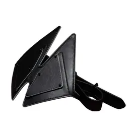 LOCKINK Vixen Adjustable Leather Blindfold Set Black Mask System