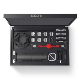 LOCKINK Restraint System Set Black - Complete Bondage Kit, Storage Box