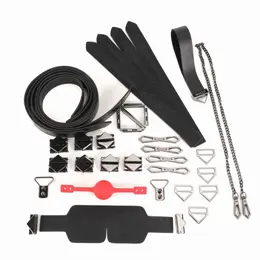 LOCKINK Restraint System Set Black - Complete Bondage Kit, Storage Box
