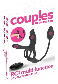 Couples Choice RC Multi Funkcionalni Silikonski Intimni Sistem Crni 34.8cm