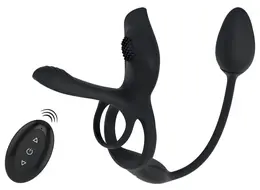 Couples Choice RC Multi Funkcionalni Silikonski Intimni Sistem Crni 34.8cm