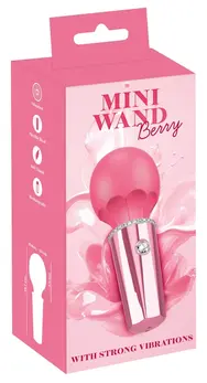 You2Toys Mini Wand Berry Compact Rechargeable Massage Wand Pink 12.7cm