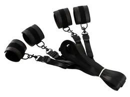 You2Toys Krevet Restraint Sistem Veganski Podesivi Crni 180cm