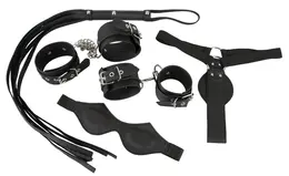 You2Toys Vegan Bondage Set 5-Piece Faux Leather Black Adjustable