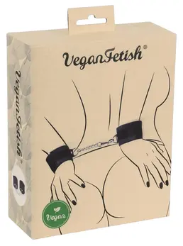 You2Toys Veganske Podesive Lisice sa Odvojivim Lancem Crne