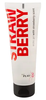 Just Play Strawberry Water-Based Lubricant 80ml - Fruity Scent, Vegan