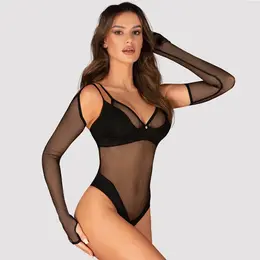 Obsessive Mesh Arm Sleeves Black XL/2XL - Elegant Long Fishnet Design