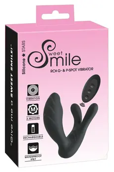 Sweet Smile RC Trostruki motor Anatomski sistem za stimulaciju, Ljubičasta, 11 cm