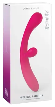 JimmyJane Reflexx Rabbit 3 Dual-Action Silicone Intimate Machine, Purple