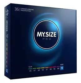 MY.SIZE Pro 72mm Ultra tanka veganska lateks intimna zaštita 36kom