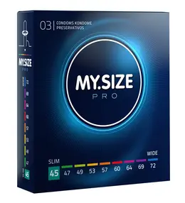 MY.SIZE PRO 45mm Ultra-Tanka Veganska Latex Intimna Zaštita 3-Paket