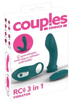 Couples Choice RC 3u1 Multi-funkcionalni intimni set, daljinski upravljač, silikon