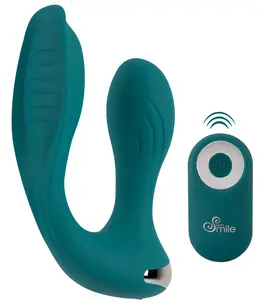 Sweet Smile Multi-Funkcioni Dvostruki Vibracioni Sistem Roze 17cm Daljinski Upravljač