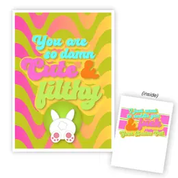 Warm Human Greeting Card - You Are So Cute & Unique, Playful Design