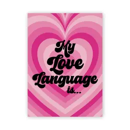 Warm Human Keychain - My Love Language Is - Customizable Gift Tag
