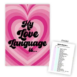 Warm Human Keychain - My Love Language Is - Customizable Gift Tag