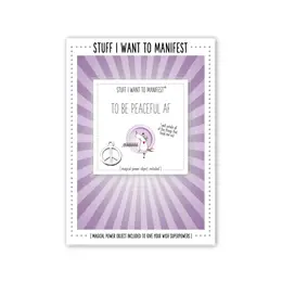 Warm Human Manifest Greeting Card - Peaceful Message, Artistic Design