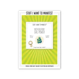 Warm Human Manifest Greeting Card Girl Power Vibrant Design