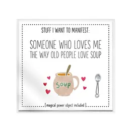Warm Human Manifestation Charm - Someone To Love Me - Inspirational Gift