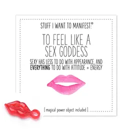 Warm Human Manifestation Charm - To Feel Like a Goddess, Gift Set
