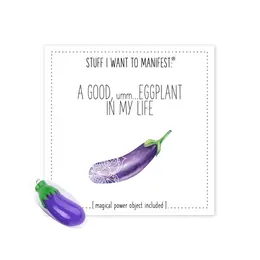 Warm Human Manifestation Charm - Eggplant Power Object, Gift Edition