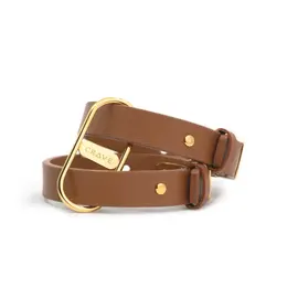 Crave ICON Cuffs Tan & 18kt Gold Plated - Elegant Adjustable Wrist Accessories