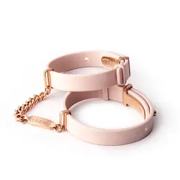 Crave ID Cuffs Pink/Rose Gold - Elegant Silicone & Steel Jewelry Set