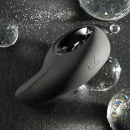 Playboy Ring My Bell Crna - Dvostruki silikonski vibrator sa tapkačem