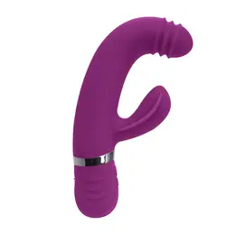 Playboy Pleasure Tap That vibrator ljubičasti - 9-brzinski zakrivljeni silikonski model