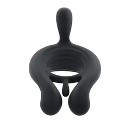 Playboy Pleasure Triple Play Vibrating Ring Crni, 9 modova, daljinski upravljač