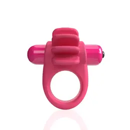 The Screaming O 4B Skooch Intimate Ring Strawberry Silicone