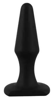 You2Toys Silikonski Analni Čep Suženog Oblika 10.5cm Meki Crni