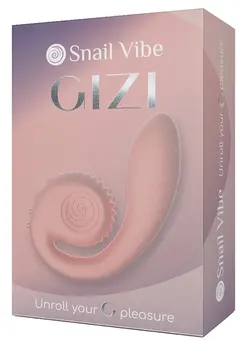 Snail Vibe Gizi Peachy Pink Dual-Motor Intimate Device Silicone 19cm