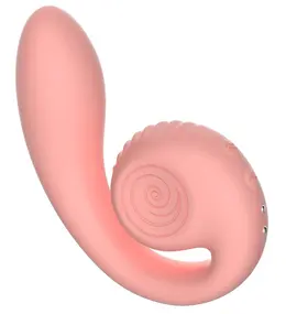 Snail Vibe Gizi Peachy Pink Dual-Motor Intimate Device Silicone 19cm