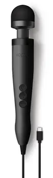 Doxy 3 USB-C Matte Black Personal Massager, 28cm, Ergonomic Design