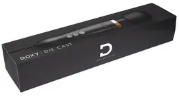 Doxy Die Cast Wand Matte Black & Gold - Premium Metal Massager 37cm