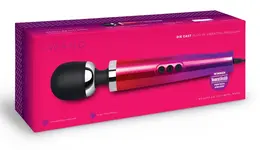 le Wand Diecast Plug-In Ombre Compact Massage Wand, 20 Modes, Silver