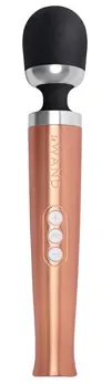 Le Wand Die Cast Rechargeable Massage Wand Rose Gold Compact 29cm