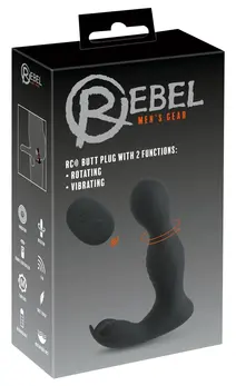 Rebel RC Analni Čep sa Dva Motora, Silikon, Crni 13.7cm USB Punjiv