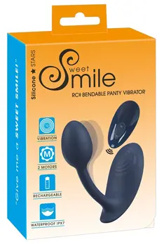 Sweet Smile Savitljivi RC Intimni Panty Vibrator, Silikon, USB, Roze