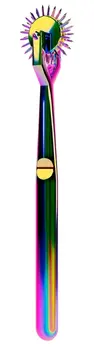 Fetish Collection Rainbow Double Pinwheel Metal Sensory Tool 16.5cm