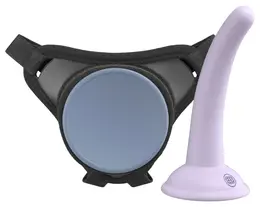 Pipedream Dillio Platinum Body Dock SE Strap-On komplet sa zakrivljenim silikonskim dodatkom