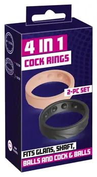 You2Toys 4in1 Silicone Support Ring Set 2pcs - Flexible & Textured